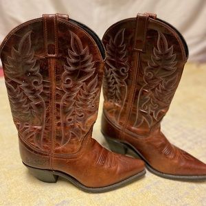 Laredo Cowboy Boot, Brown, 51059 Woman’s size 6.5, leather